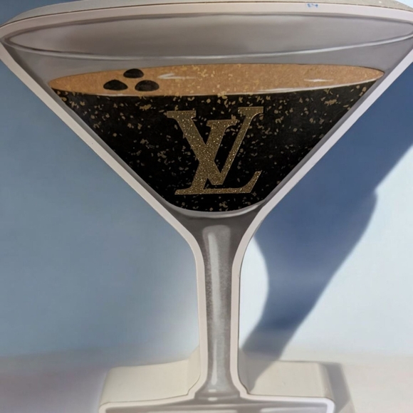 Fashion Inspired Wood Decor Martini Glass Sign (New) - Picture 1 of 2